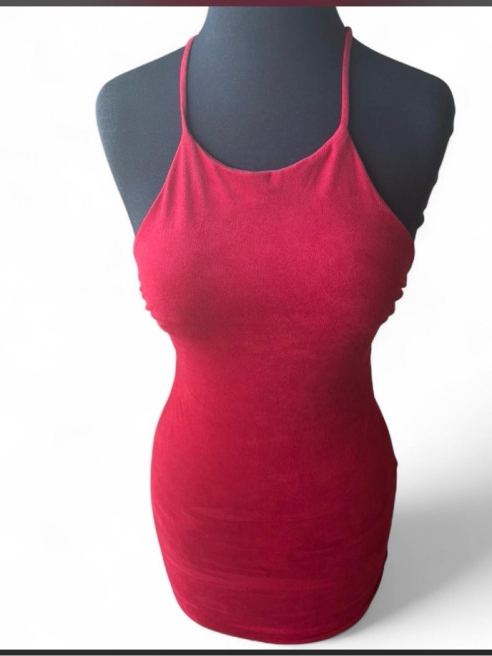 Sabora Red Slim Halter Camisole